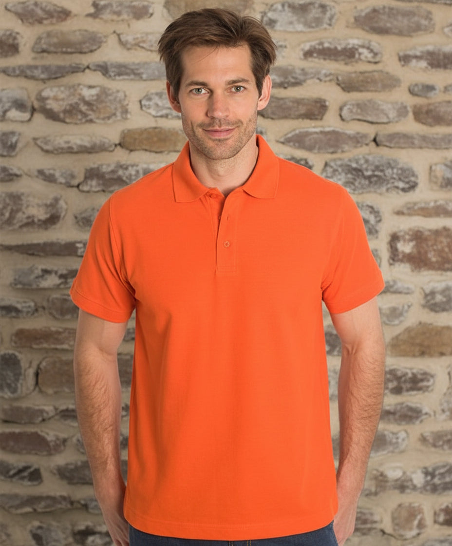 1x SNAP Poloshirt Star Orange Gr. XXXL