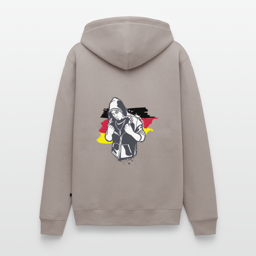 SSW1158Hoodie Kriminell Brustkreuz - Taupe