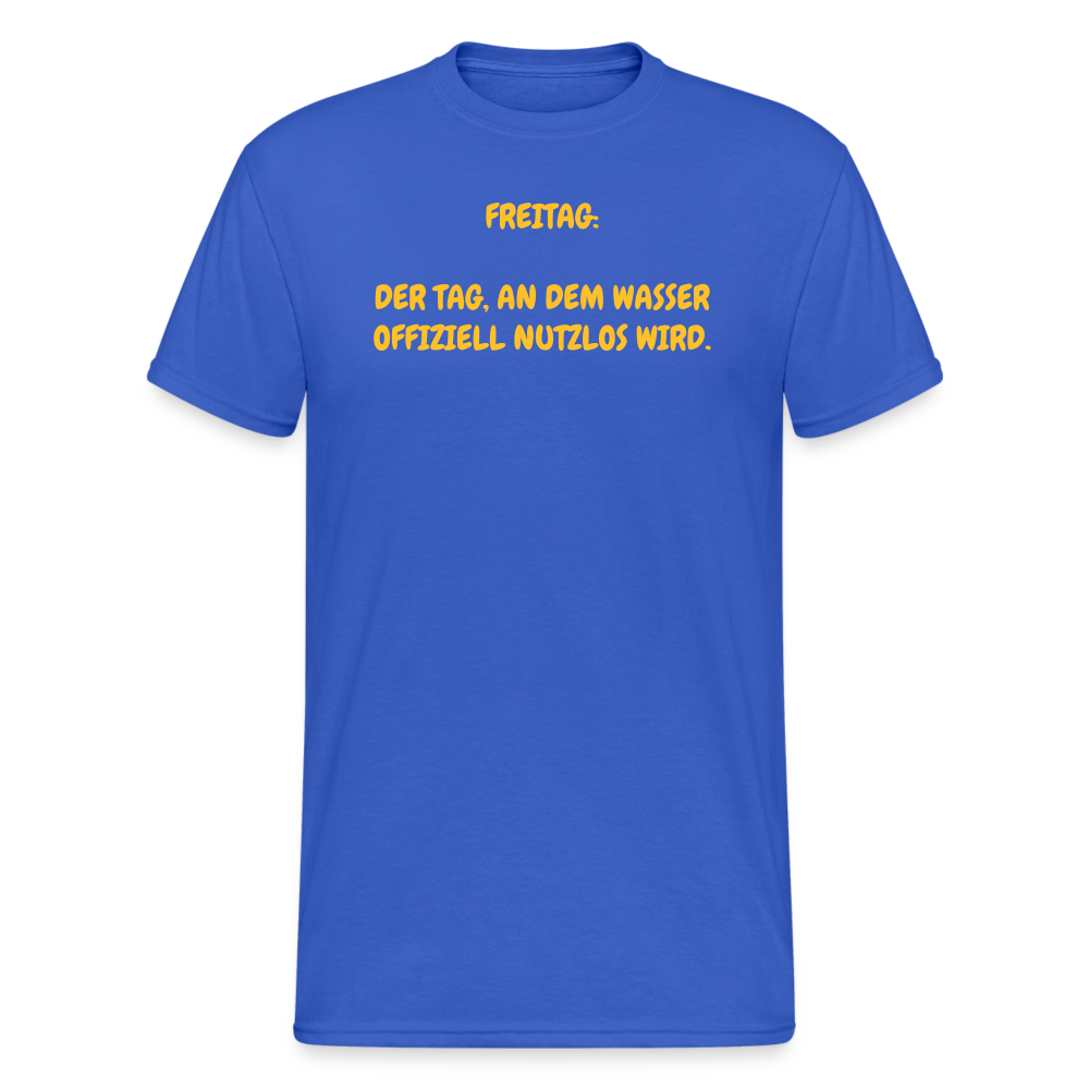 SSW2440FREITAG:  DER TAG, AN DEM WASSER OFFIZIELL NUTZLOS WIRD. - Königsblau