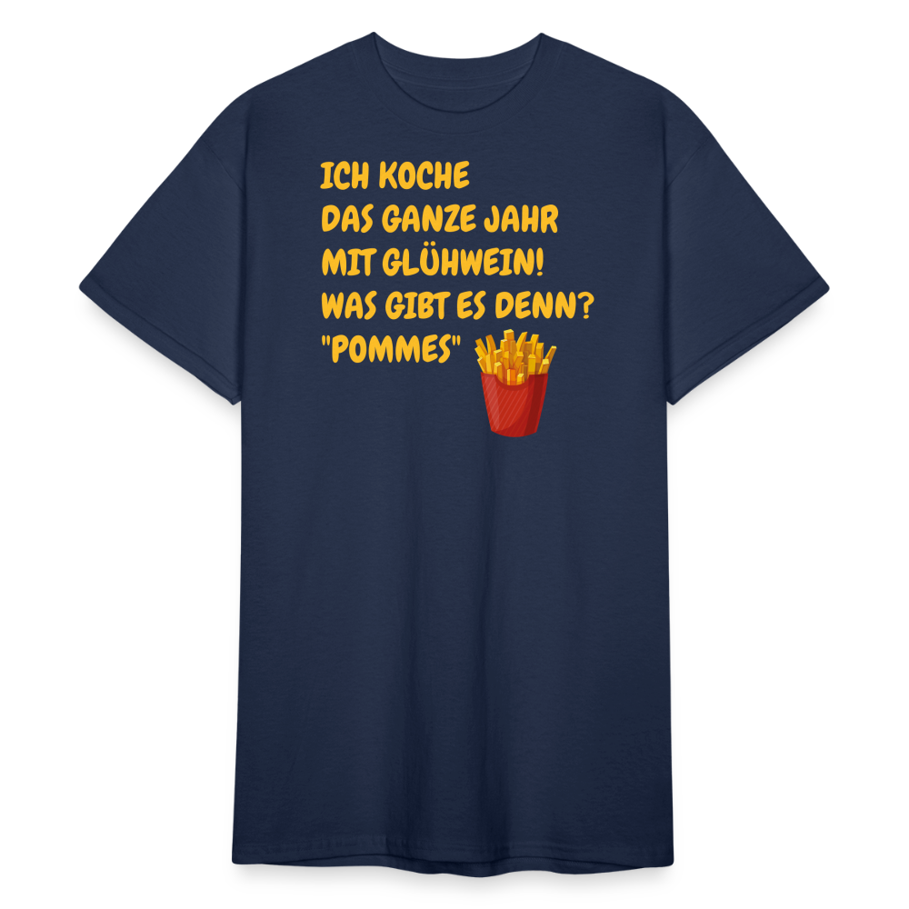 SSW2387ICH KOCHE  DAS GANZE JAHR MIT GLÜHWEIN! WAS GIBT ES DENN? "POMMES" - Navy