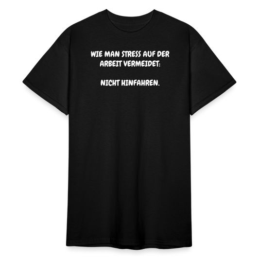 SSW2412WIE MAN STRESS AUF DER ARBEIT VERMEIDET: NICHT HINFAHREN. - Schwarz
