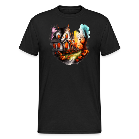 SSW2233 Halloween-Haus_dekoriert_fuer_Halloween - Schwarz