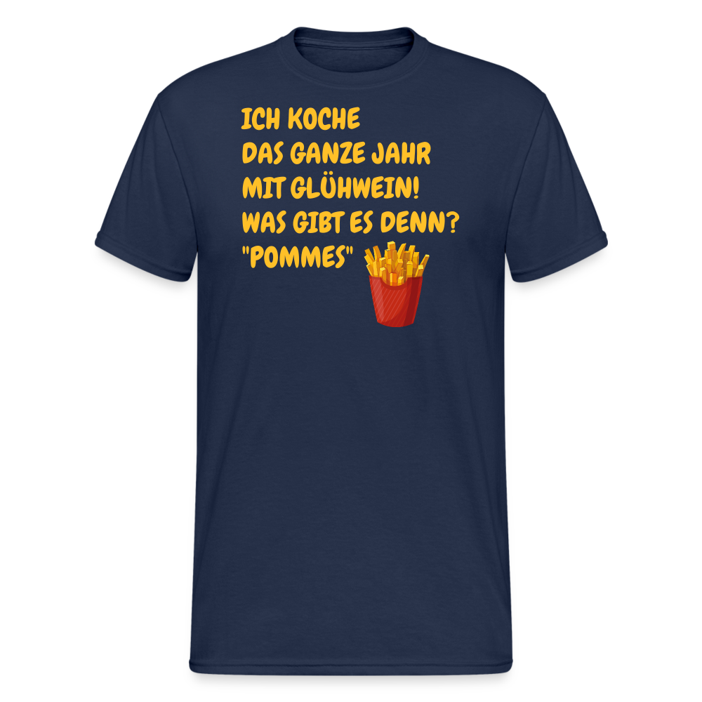 SSW2387ICH KOCHE  DAS GANZE JAHR MIT GLÜHWEIN! WAS GIBT ES DENN? "POMMES" - Navy