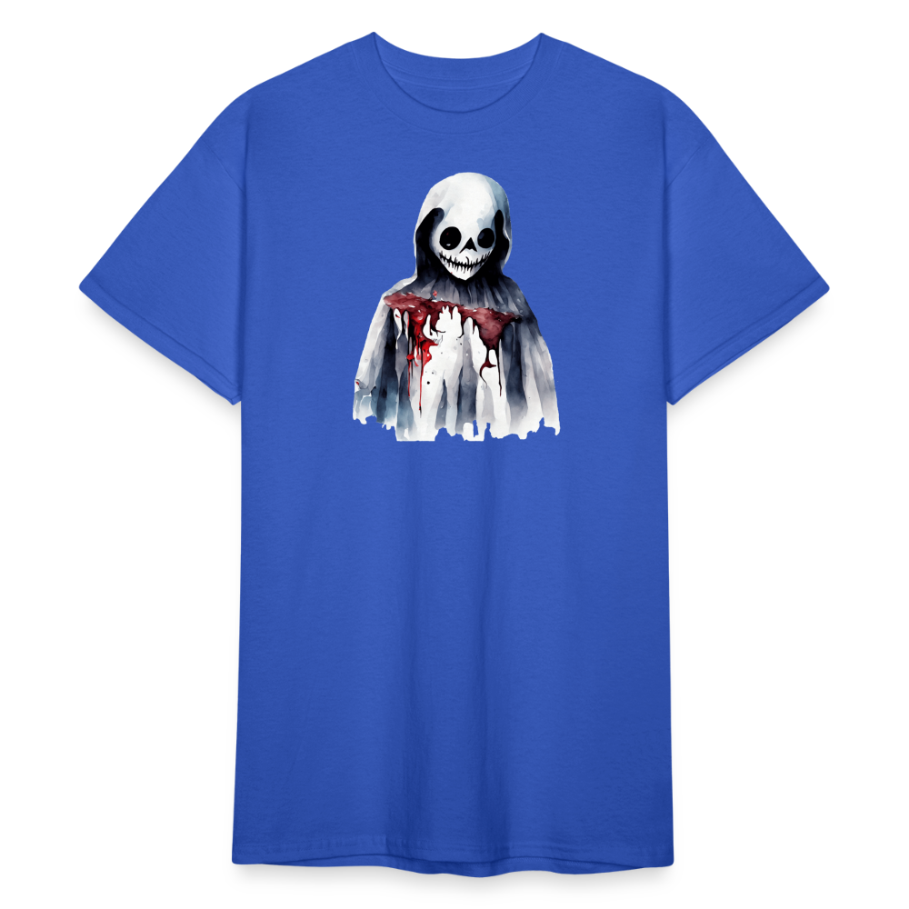 SSW2256Skelett_mit_Blut_im_Gesicht_-_Horror-Illustration - Königsblau