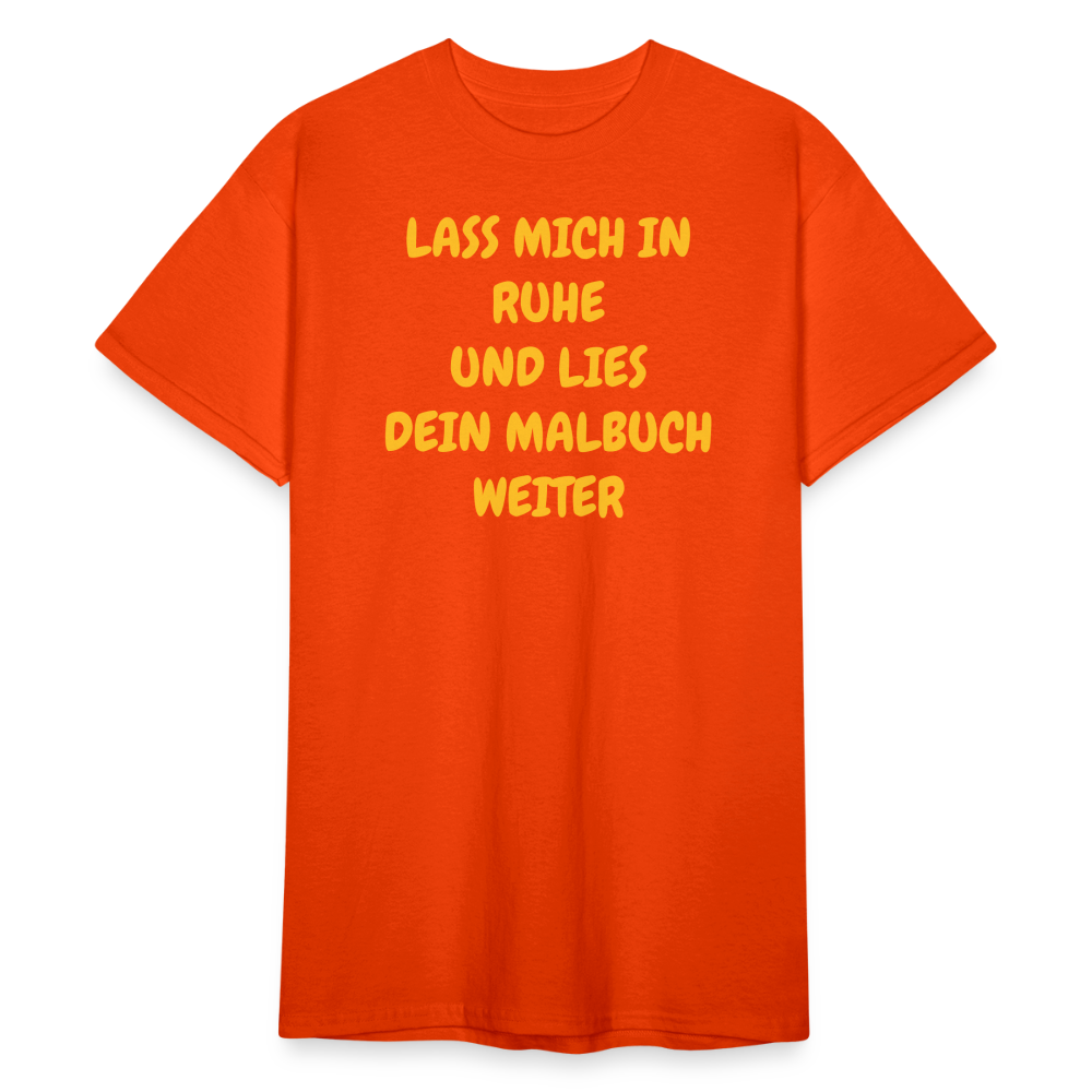 SSW2418LASS MICH IN RUHE UND LIES DEIN MALBUCH WEITER - kräftig Orange