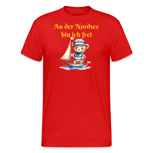 SSW2287An der Nordsee bin ich frei Seebär - Rot