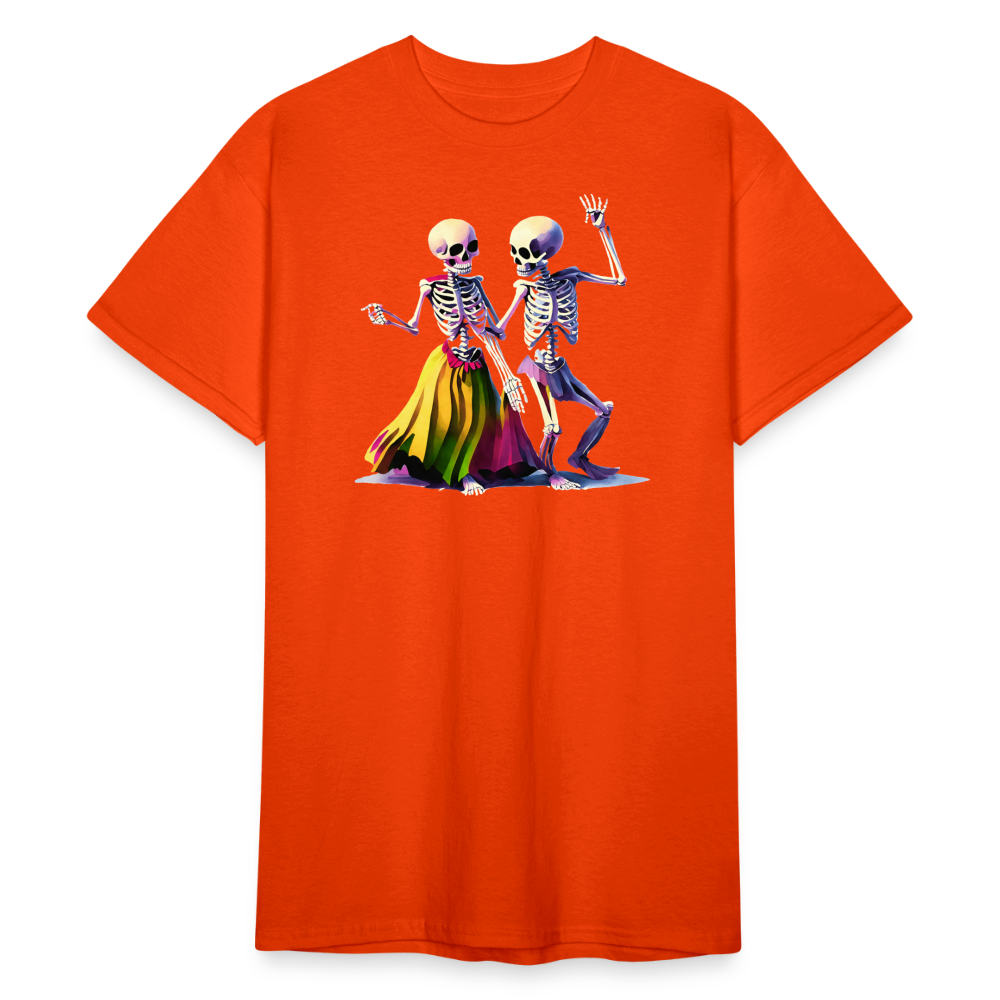 SSW2259Bunte_tanzende_Skelette - kräftig Orange