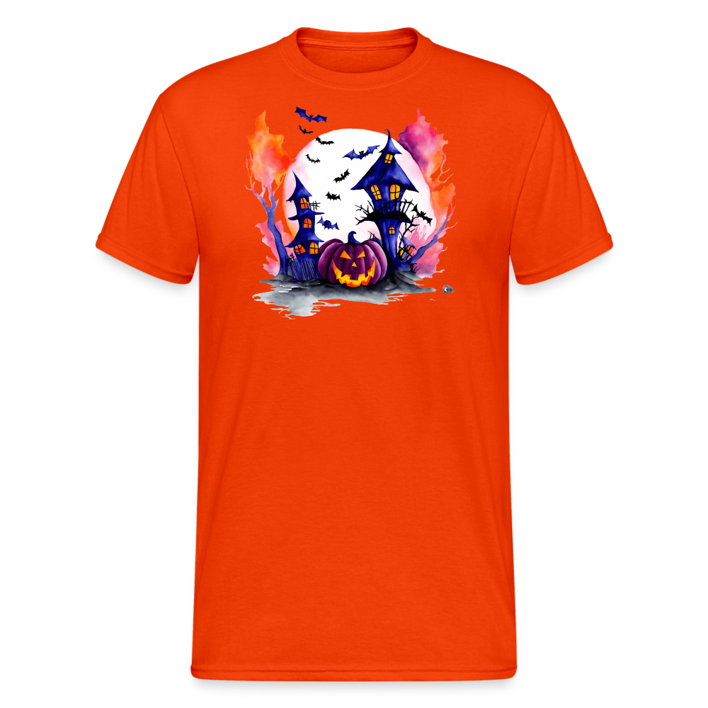 SSW2267Gruseliges_Halloween-Kuerbis-Aquarellgemaelde - kräftig Orange