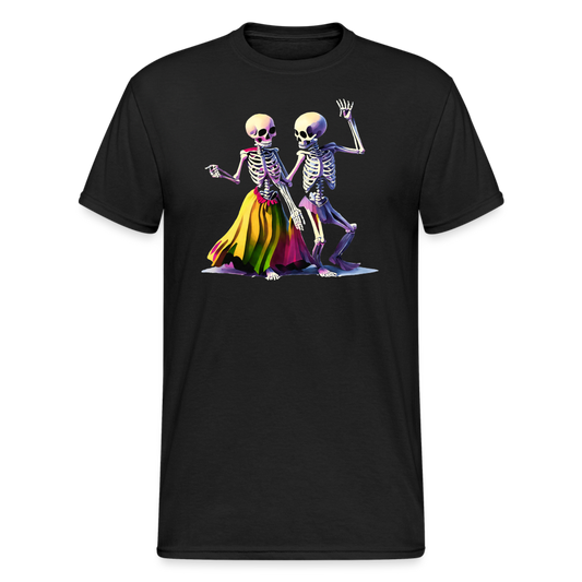 SSW2259Bunte_tanzende_Skelette - Schwarz