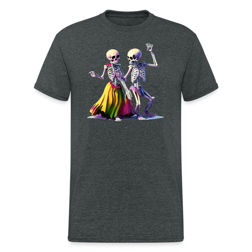 SSW2259Bunte_tanzende_Skelette - Dunkelgrau meliert