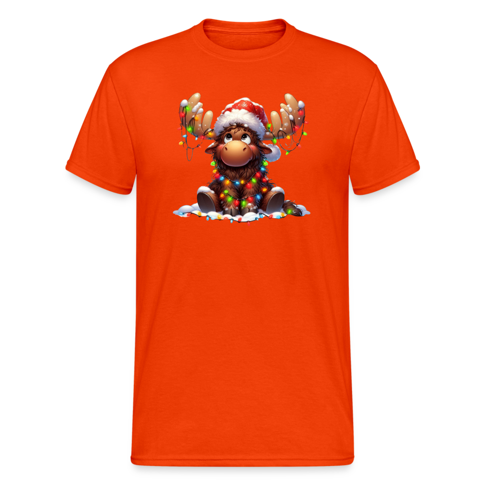 SSW2344 Elch Lichterkette7 - kräftig Orange