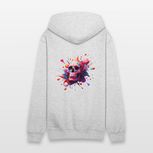 SSW2803 Totenkopf bunt - Weiß meliert