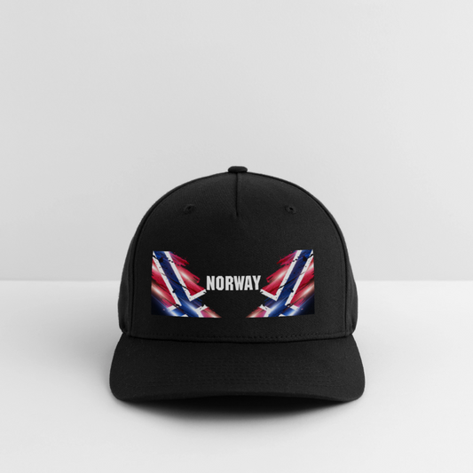 SSW2532 Cap Flag of Norway - Schwarz