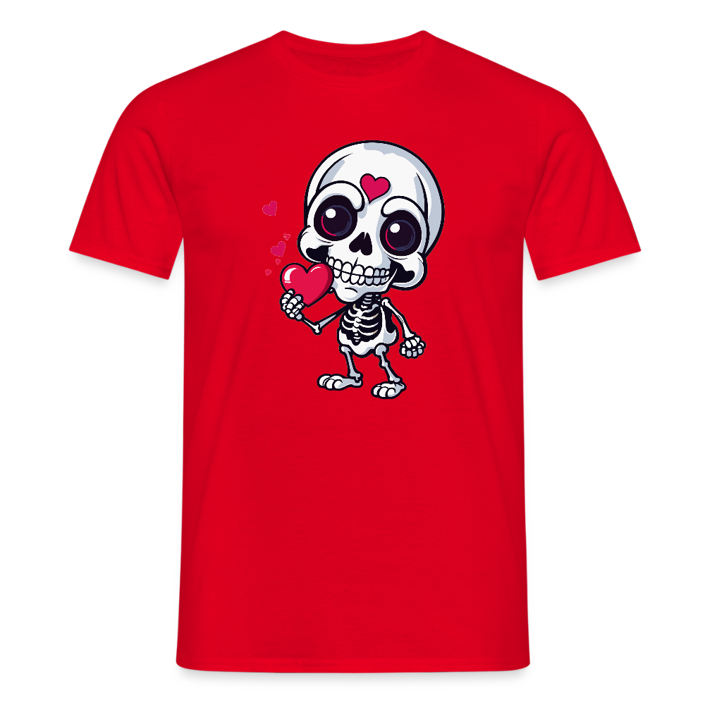 SSW2508Skelett mit Herz - Rot