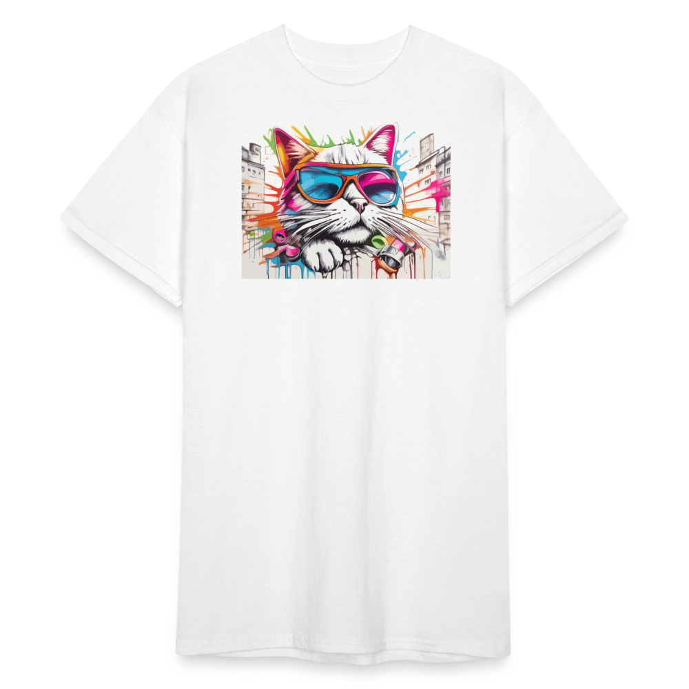 SSW2409 Katze Bunt - Weiß