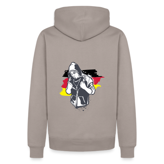 SSW1158Hoodie Kriminell Brustkreuz - Taupe