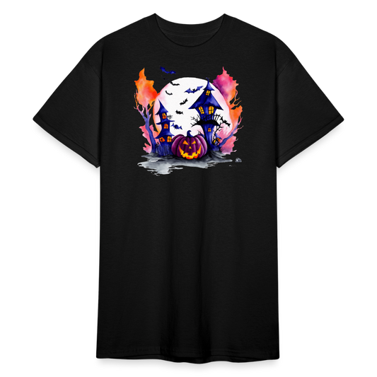 SSW2267Gruseliges_Halloween-Kuerbis-Aquarellgemaelde - Schwarz