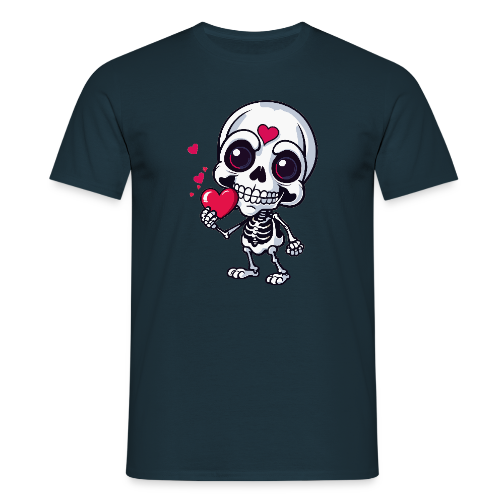 SSW2508Skelett mit Herz - Navy