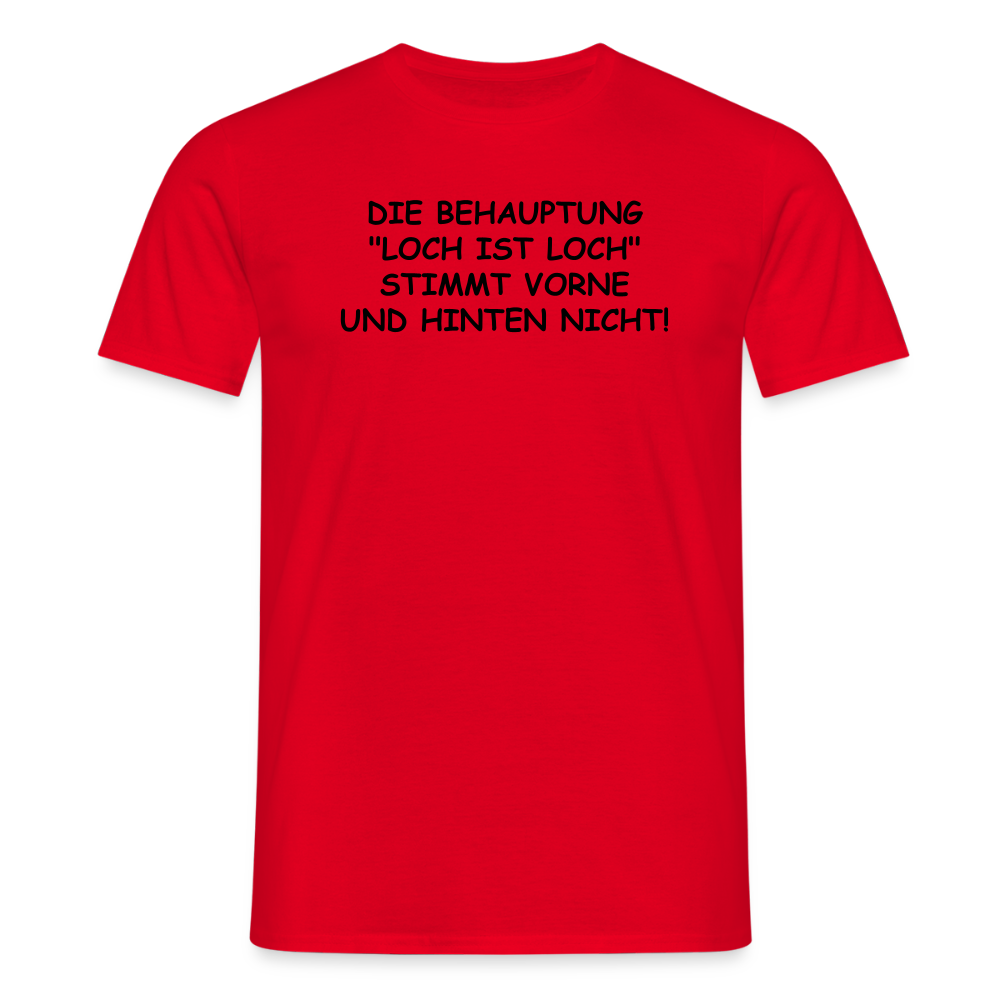 SSW2542DIE BEHAUPTUNG "LOCH IST LOCH" STIMMT VORNE UND HINTEN NICHT! - Rot