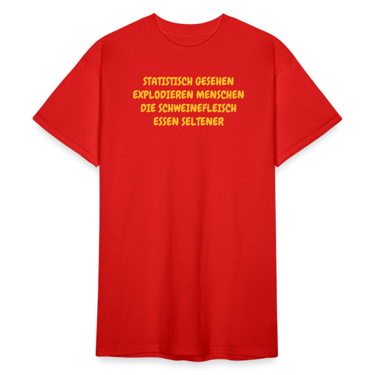 SSW2436STATISTISCH GESEHEN EXPLODIEREN MENSCHEN DIE SCHWEINEFLEISCH ESSEN SELTENER - Rot