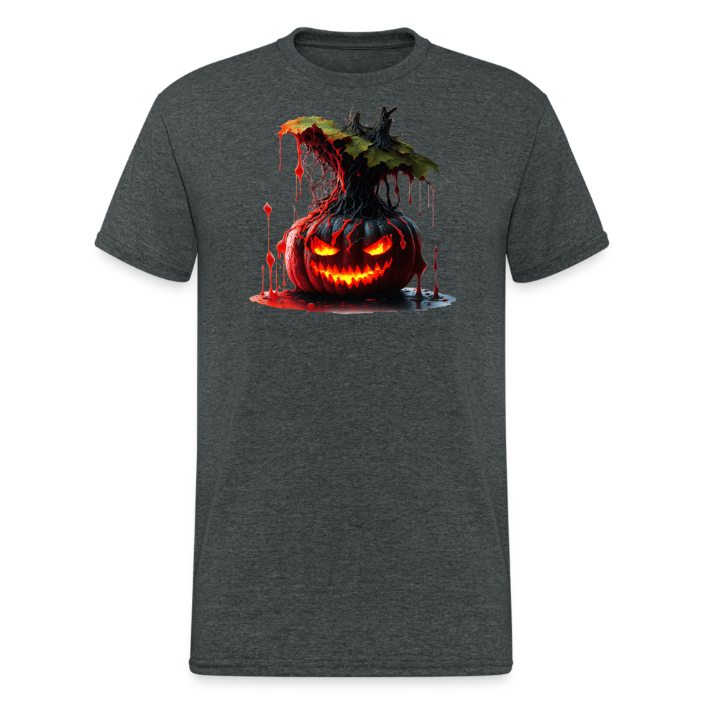 SSW22561 Gruseliger_Halloween-Kuerbis_mit_blutigen_Augen - Dunkelgrau meliert