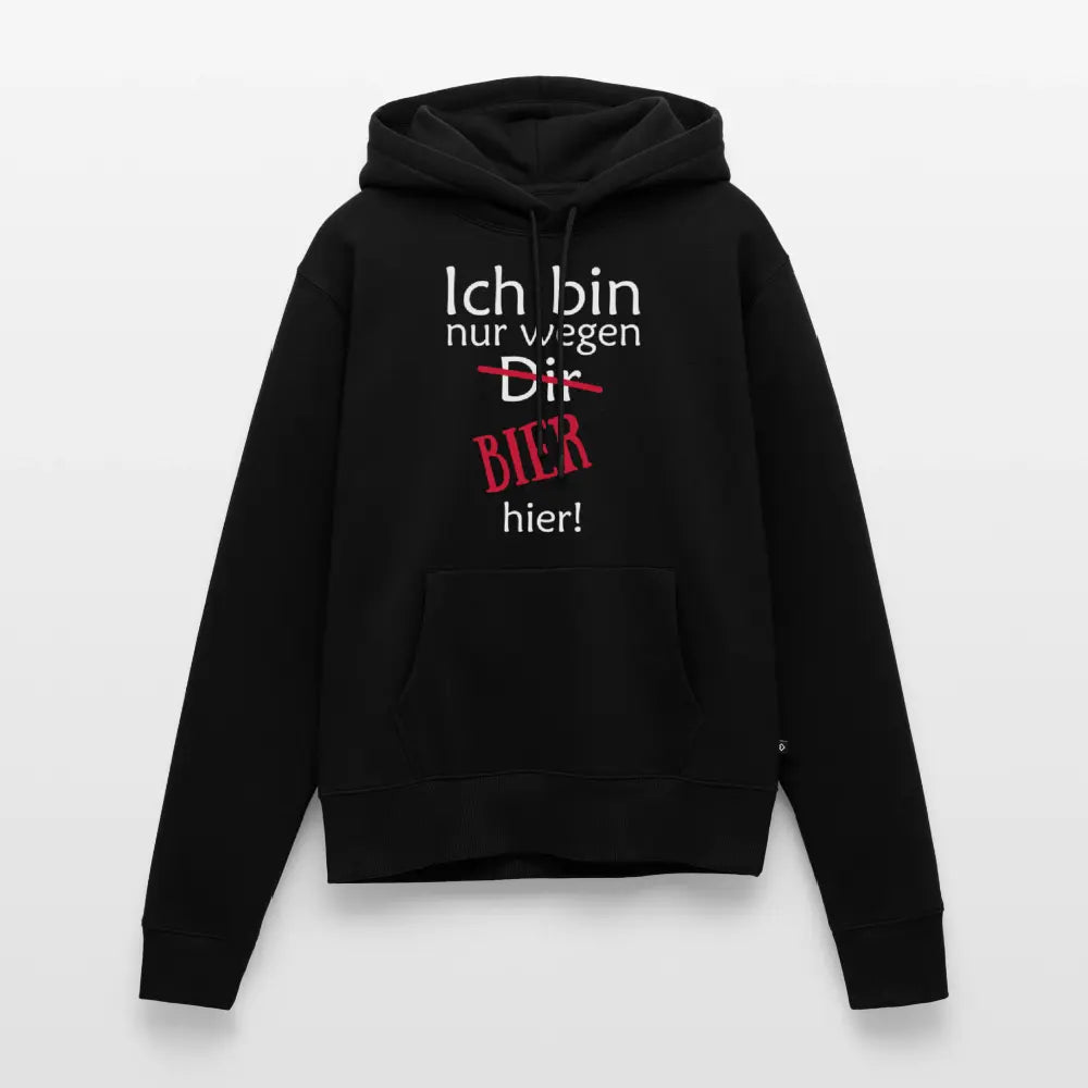 SSW1139 Ich bin nur wegen Bier hier ! - Schwarz