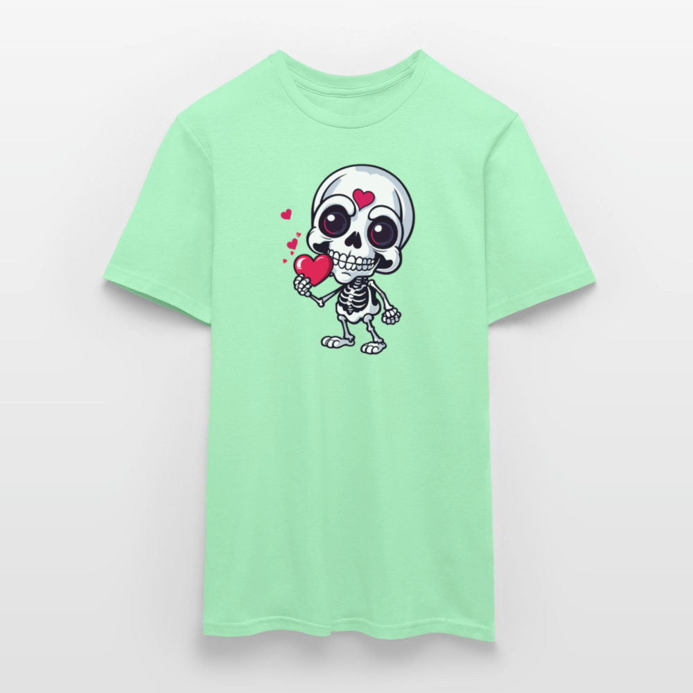 SSW2508Skelett mit Herz - Mintgrün