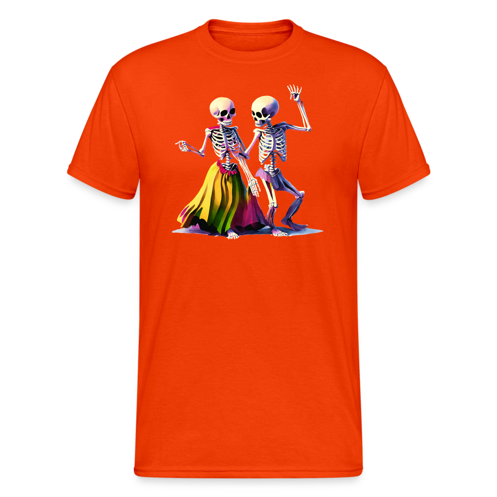 SSW2259Bunte_tanzende_Skelette - kräftig Orange