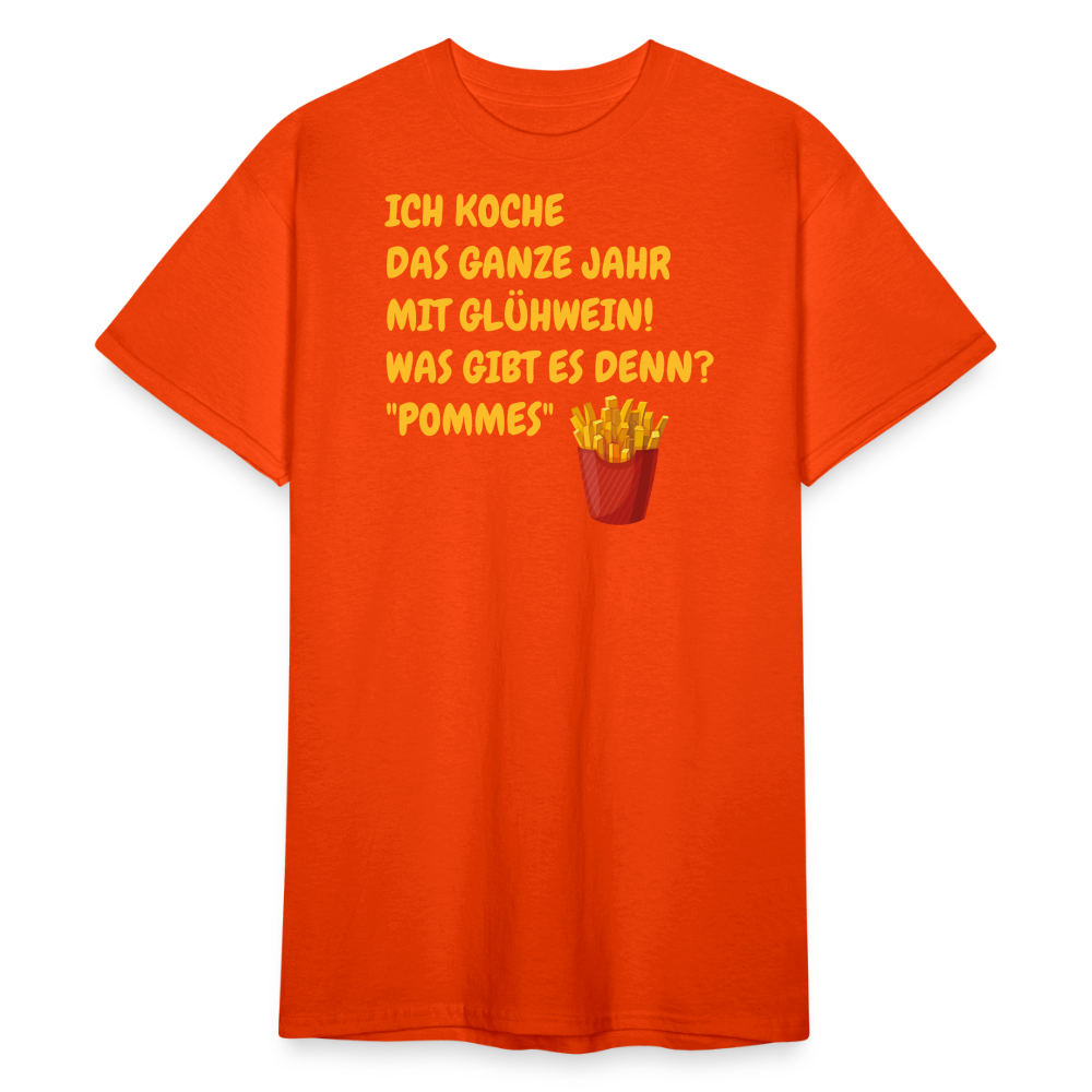SSW2387ICH KOCHE  DAS GANZE JAHR MIT GLÜHWEIN! WAS GIBT ES DENN? "POMMES" - kräftig Orange