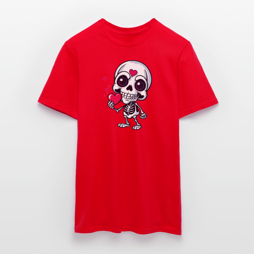 SSW2508Skelett mit Herz - Rot