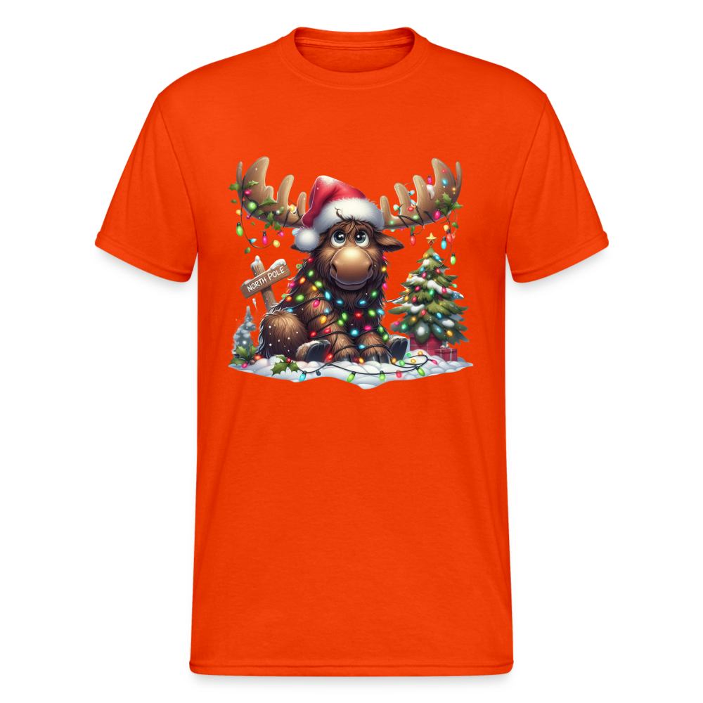 SSW2348 Elch Lichterkette9 - kräftig Orange