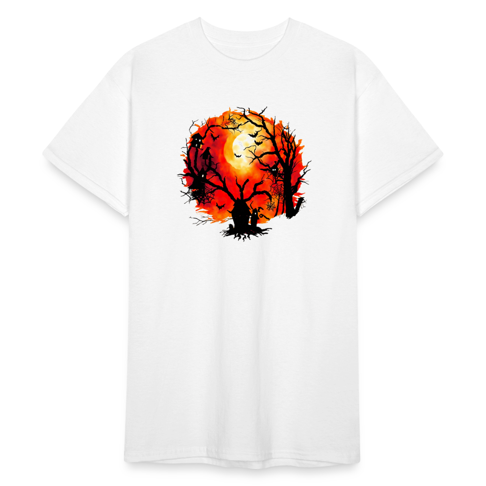 SSW2262 Buntes_Halloween-Hintergrundbild_mit_Fledermaeusen - Weiß