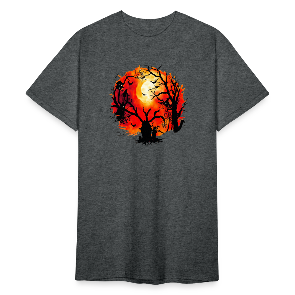 SSW2262 Buntes_Halloween-Hintergrundbild_mit_Fledermaeusen - Dunkelgrau meliert