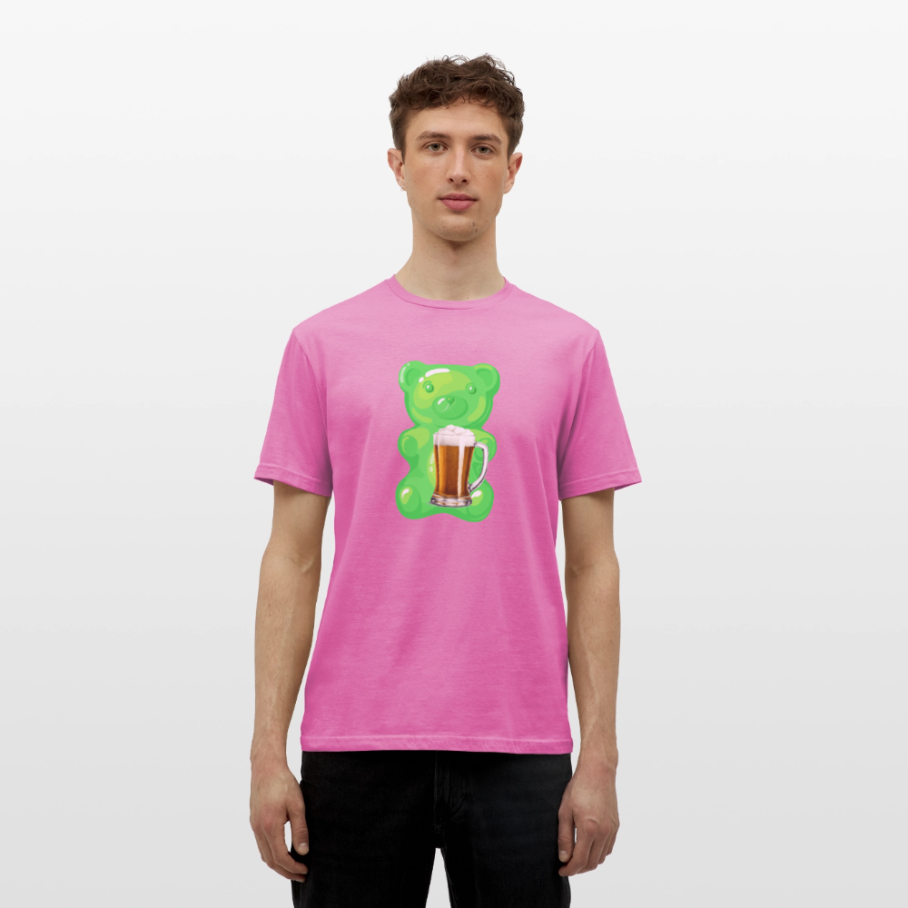 SSW2507Gummibär grün mit Bier - Pink