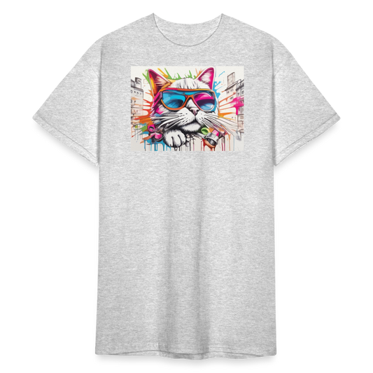 SSW2409 Katze Bunt - Grau meliert