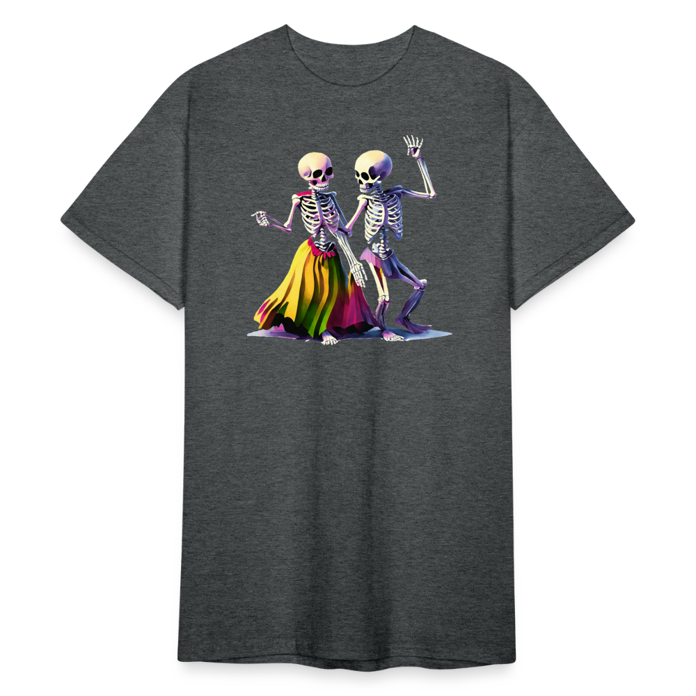 SSW2259Bunte_tanzende_Skelette - Dunkelgrau meliert