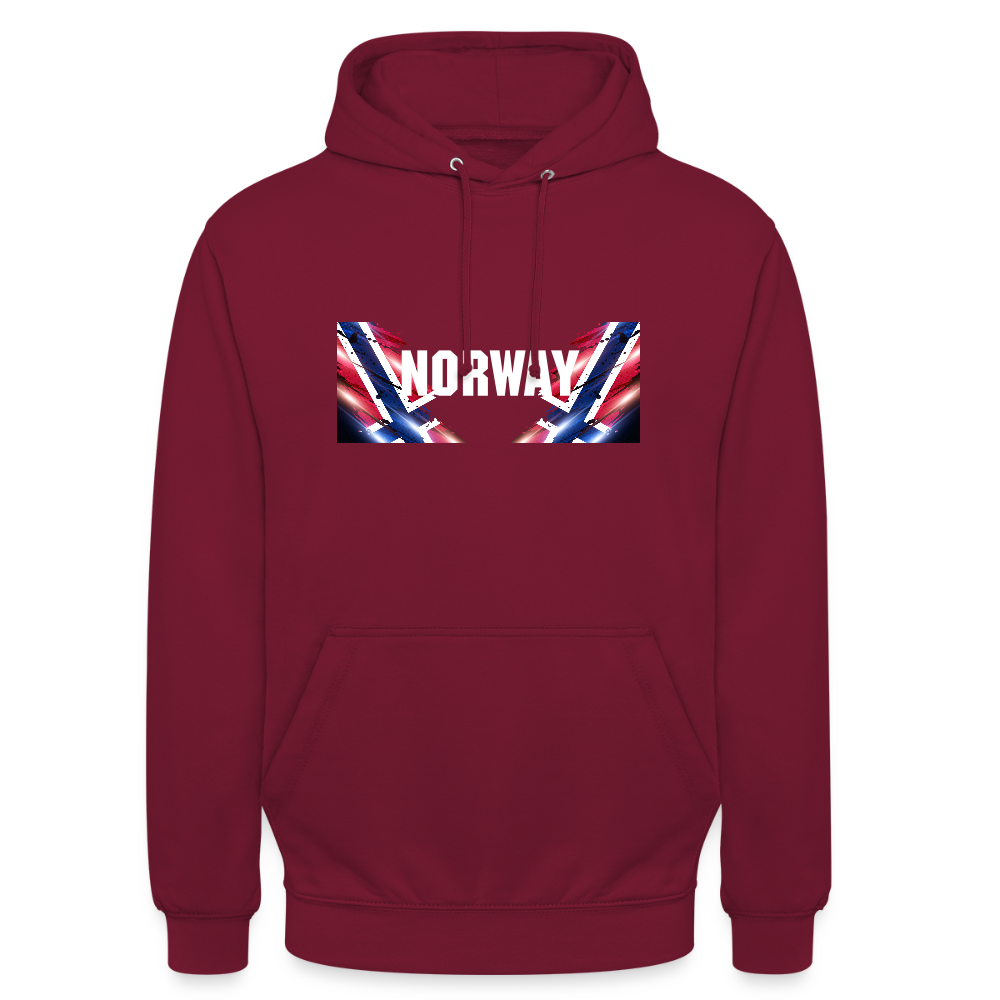 SSW2533 Kapuzenpulli Flag of Norway - Bordeaux