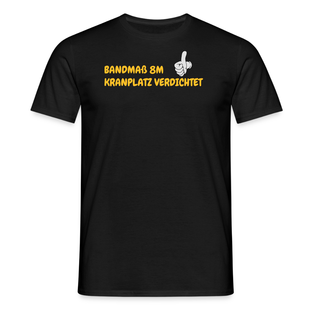 BANDMAß 8M KRANPLATZ VERDICHTET - Schwarz