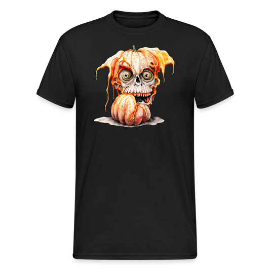 SSW2224 Halloween Kürbisschädel mit offenem Mund und großen Augen - Schwarz