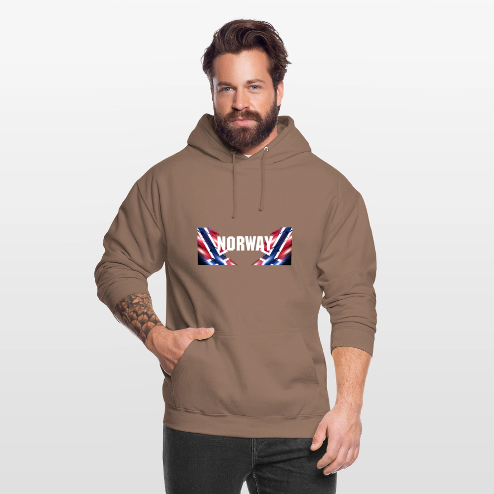 SSW2533 Kapuzenpulli Flag of Norway - Mokka