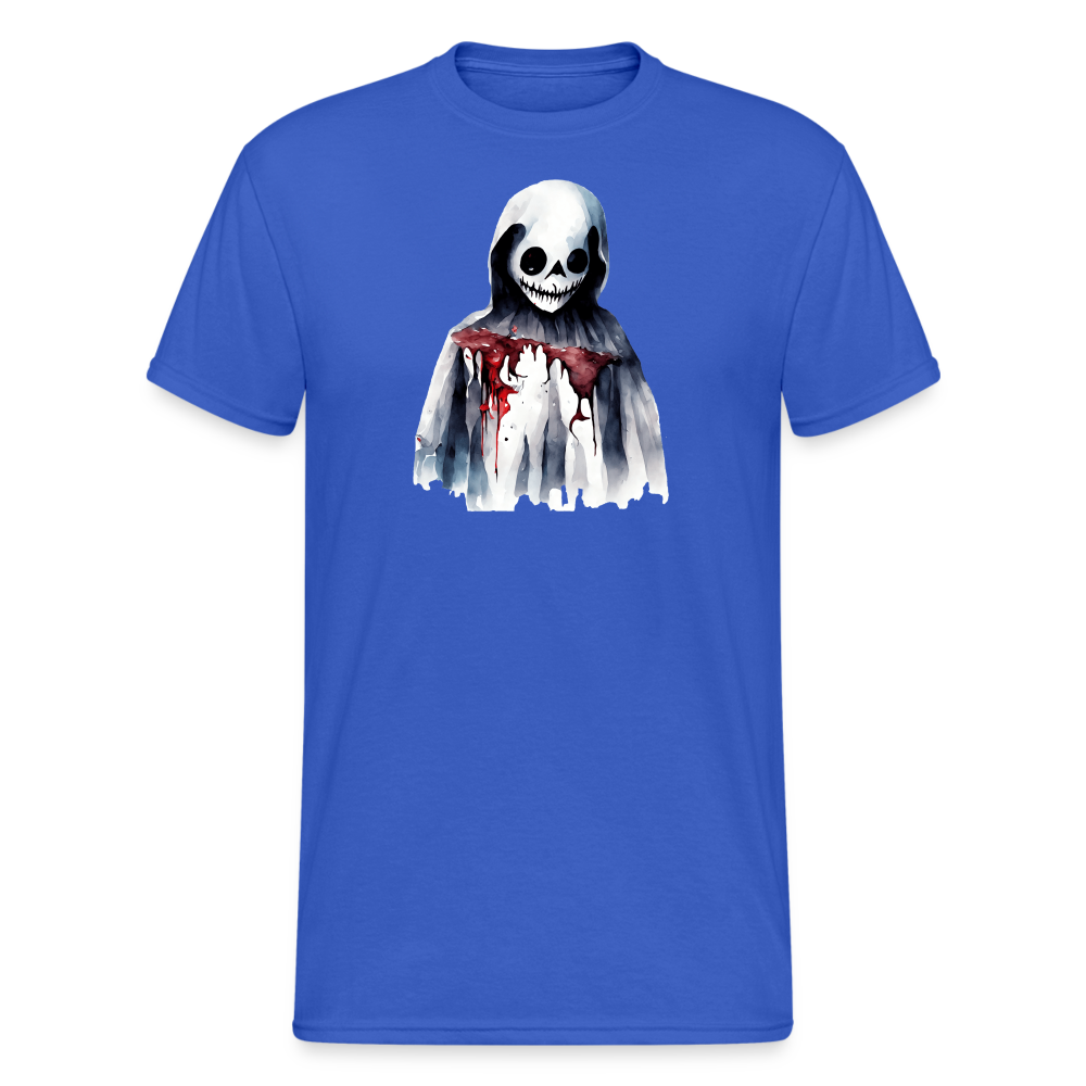 SSW2256Skelett_mit_Blut_im_Gesicht_-_Horror-Illustration - Königsblau