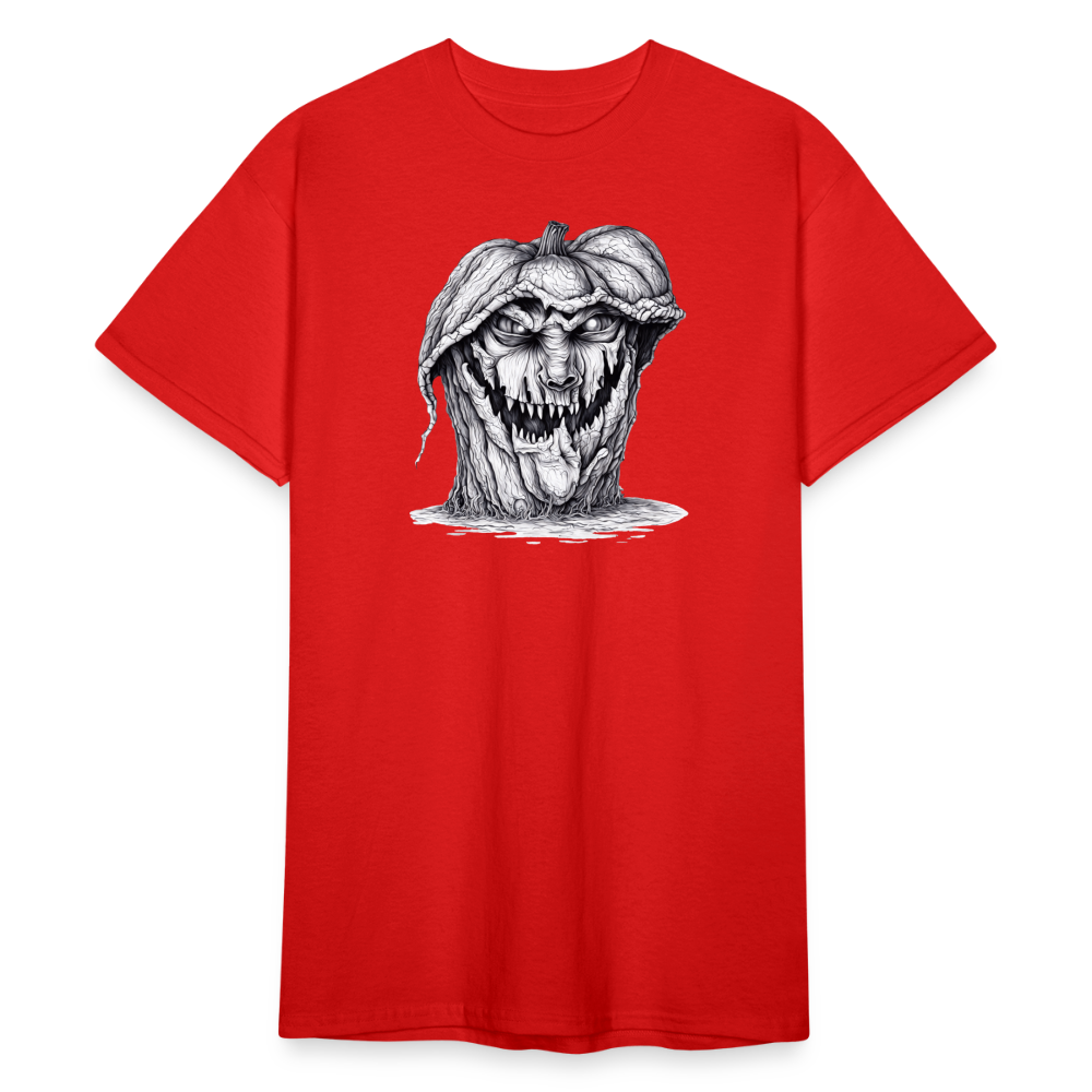 SSW2266Schwarz-Weiss-Halloween-Kuerbiskopf-Zeichnung - Rot