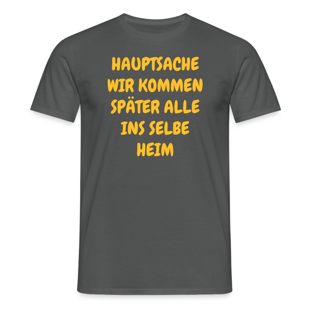 SSW2487HAUPTSACHE WIR KOMMEN SPÄTER ALLE INS SELBE HEIM - Anthrazit
