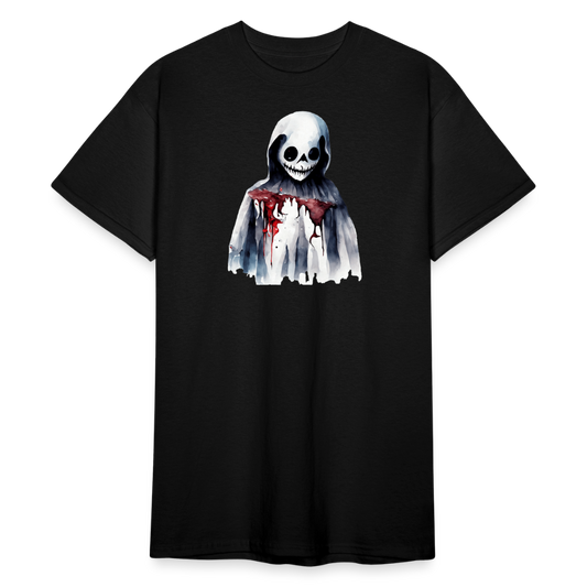 SSW2256Skelett_mit_Blut_im_Gesicht_-_Horror-Illustration - Schwarz