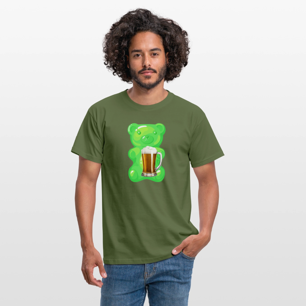 SSW2507Gummibär grün mit Bier - Militärgrün