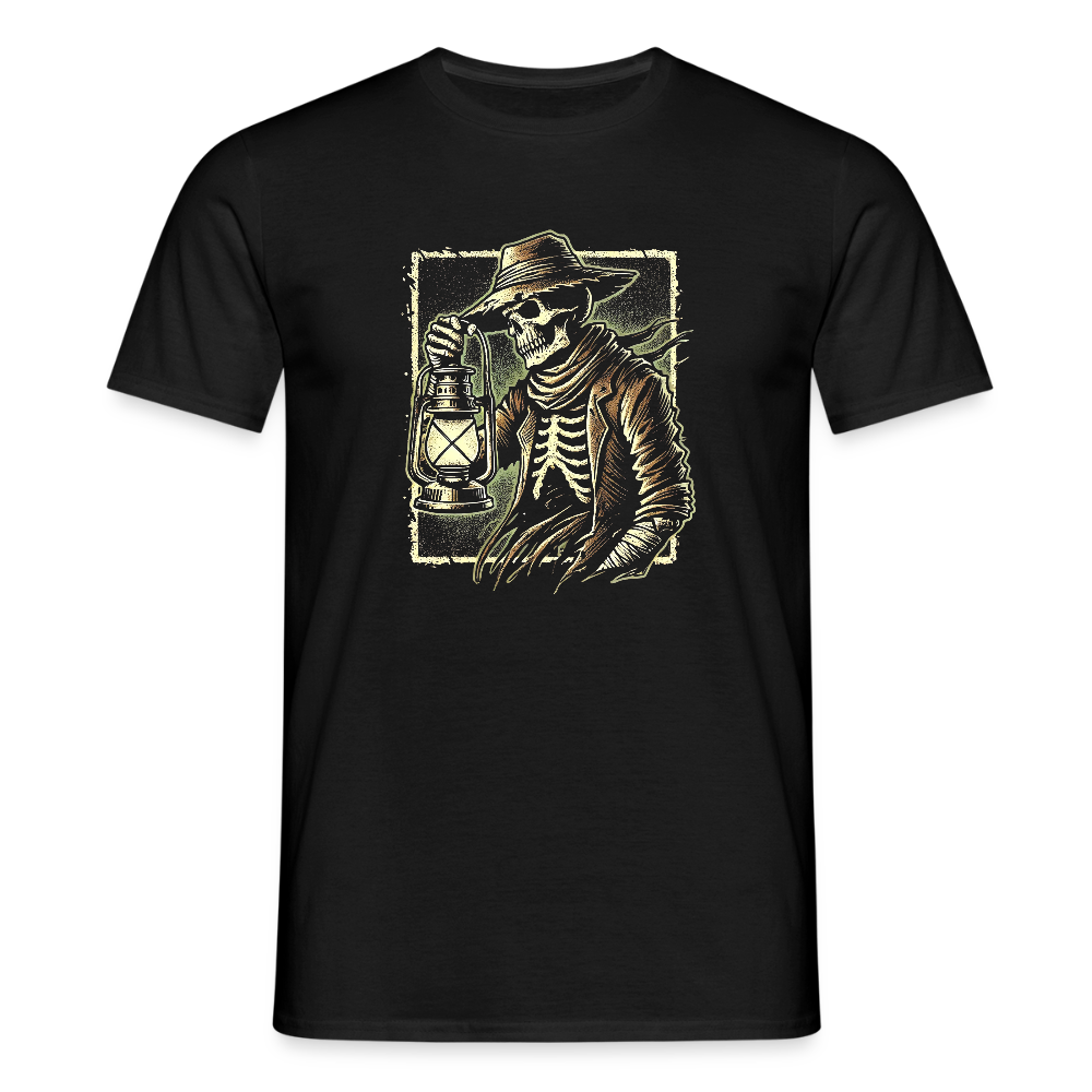 SSW2504Skeleton Holding a Lantern Gritty - Schwarz