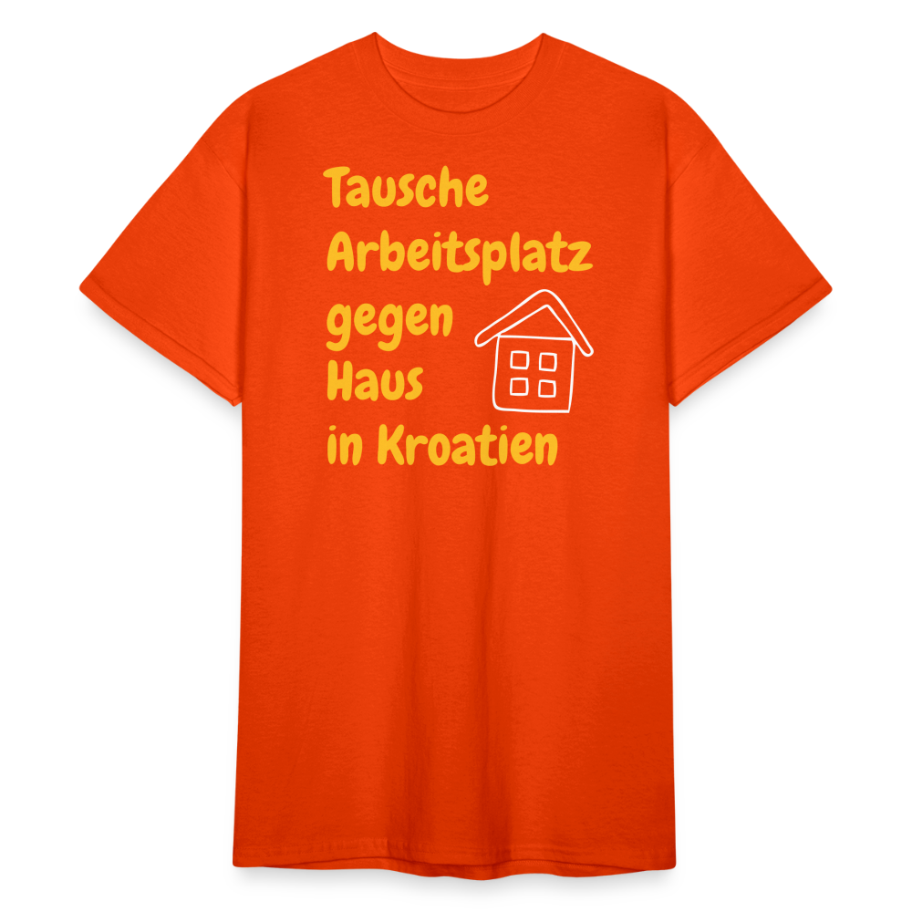 SSW2385Tausche Arbeitsplatz gegen Haus in Kroatien - kräftig Orange