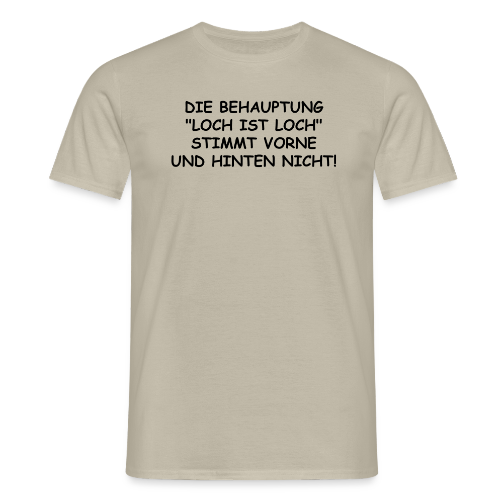 SSW2542DIE BEHAUPTUNG "LOCH IST LOCH" STIMMT VORNE UND HINTEN NICHT! - Sandbeige