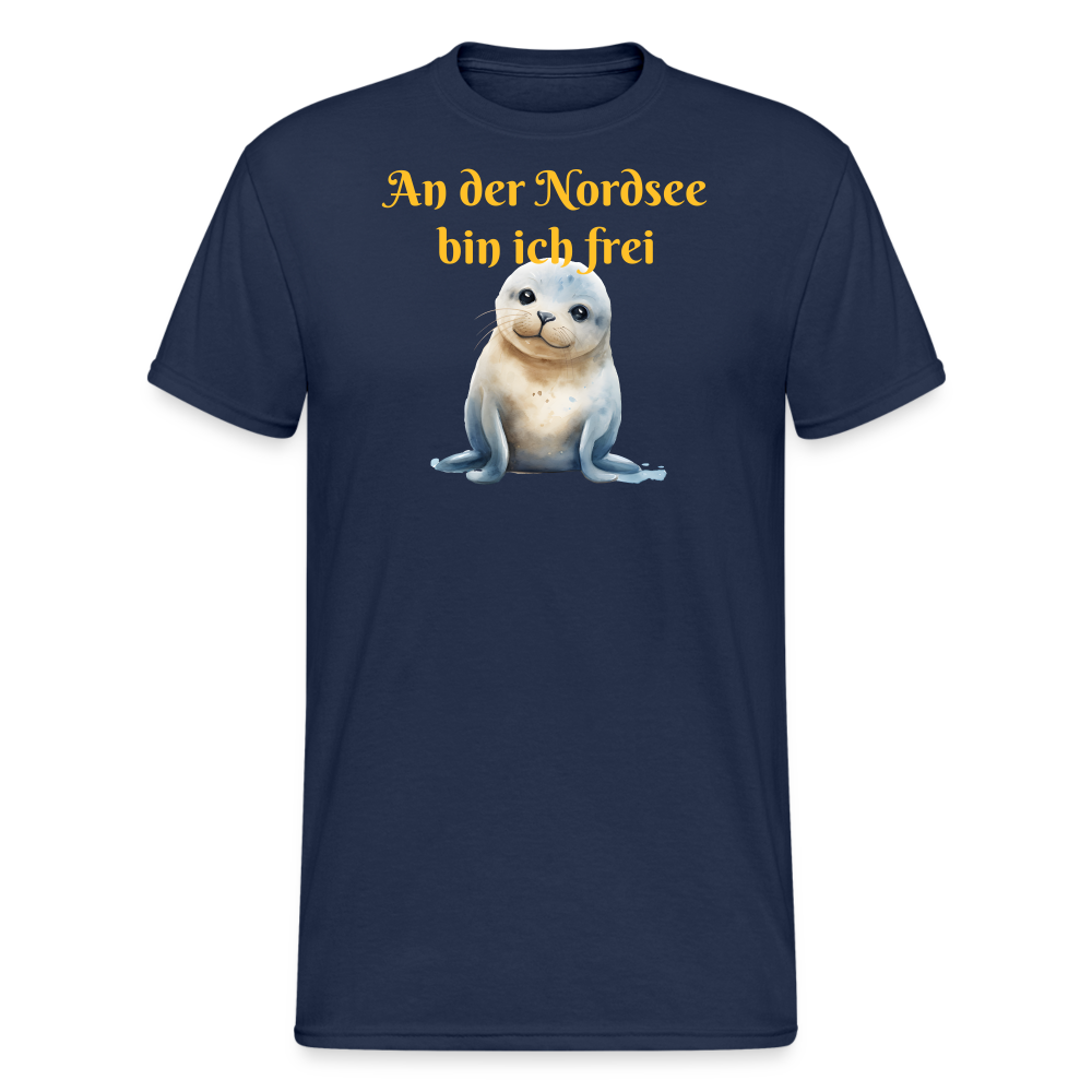 SSW2291An der Nordsee bin ich frei Seehund - Navy
