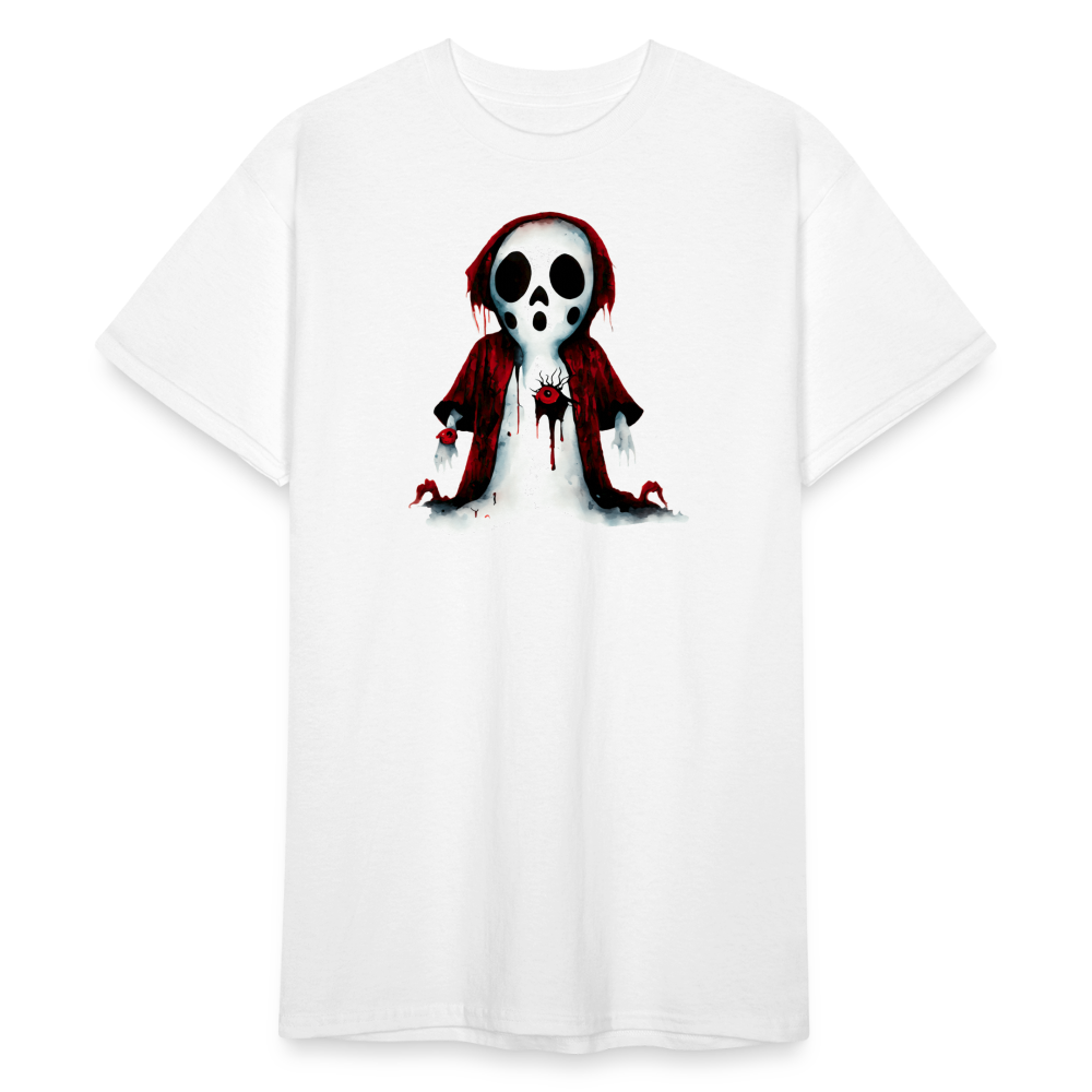SSW2265Gruselige_weisshaarige_Figur_mit_blutigen_Augen_un - Weiß